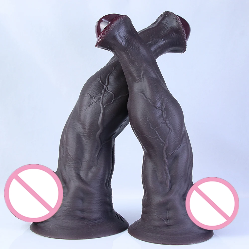 Consolador de caballo súper enorme, Animal masculino musculoso fuerte, pene grande, juguete sexual, ventosa para estimulación del punto G femenino, masturbación Anal