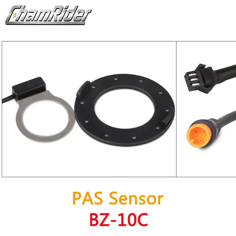 ChamRider KT PAS Pedal Assist Sensor V12L D12L BZ-4(8) BZ-10C Julet Waterproof Connector 6 Magnets Dual hall Sensors 12 Signals