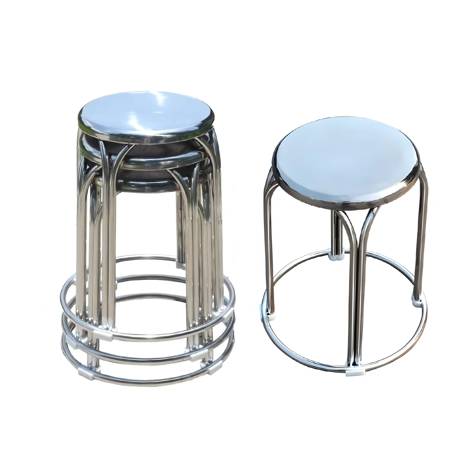 

Металлический круглый и квадратный базовый барный стул, стулья из нержавеющей стали, обеденный стул для дома, уличного школьного ресторана
