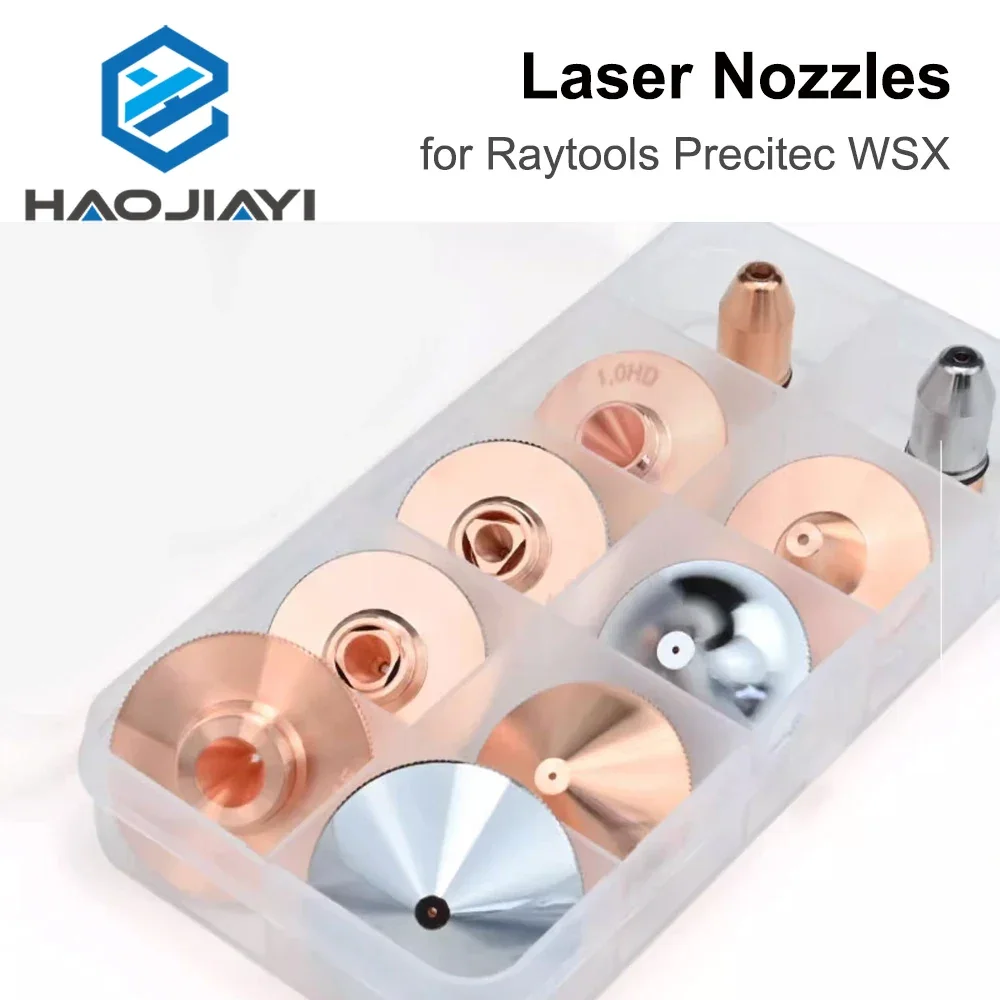 Laser Nozzle for Raytools Precitec WSX Fiber Cutting Machine 1.5 Single Double Layer Dia.28mm Caliber 0.8-6.0mm Chrome Plated