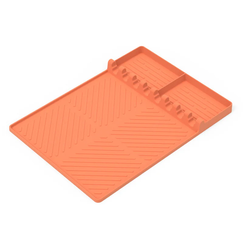 JNTworld Grill werkzeug matte Silikons chutz kissen Anti-Staub-Reinigungs pad Grill platte Top flappen Ofenöl box Outdoor-Grill zubehör 5