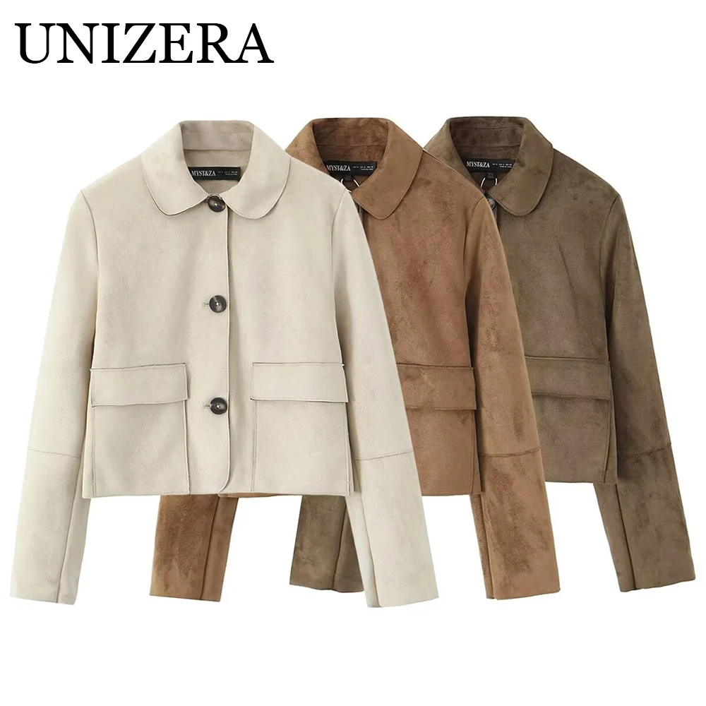 

European and American style autumn new product women's versatile commuting long sleeved short jacket jacket