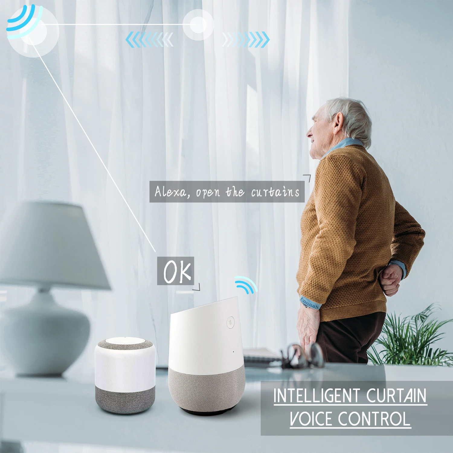 3rd Generation Shorter Tuya Zigbee Electric Smart Curtain Motor Intelligent Support Voice Control Alexa Google Assistant