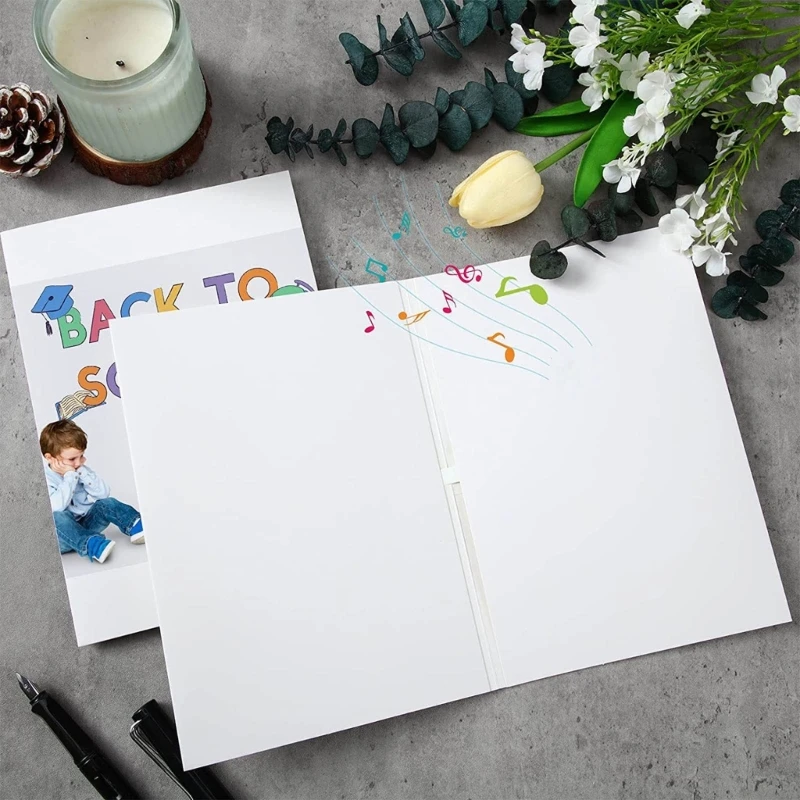 Greeting Card Writeable Message Sound DIY Christmas Festive Blessing Card Send Wishes in Your Own Voice