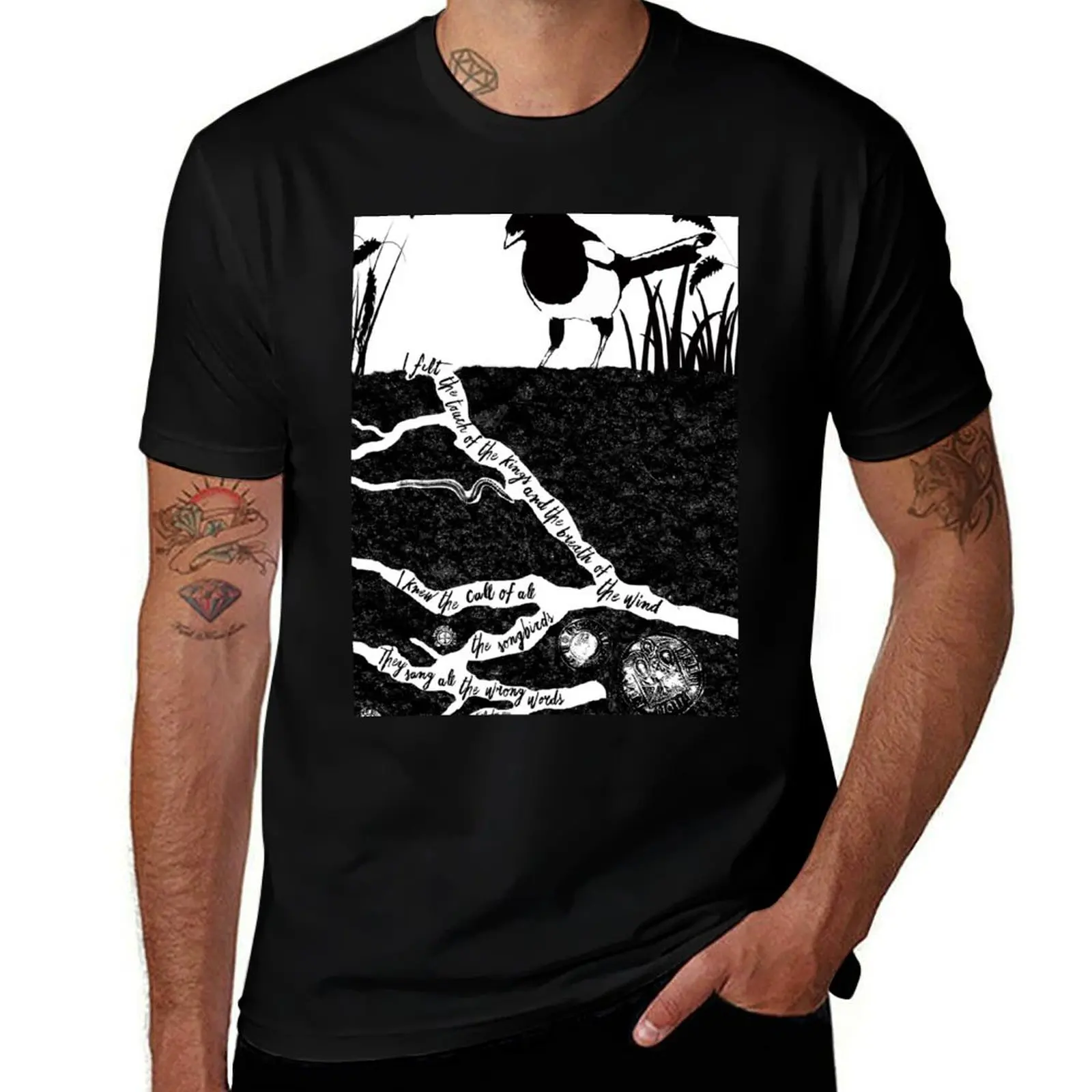 Detectorists Johnny Flynn Lyrics Print T-Shirt Stylish Graphic Short Sleeve Top T-Shirt