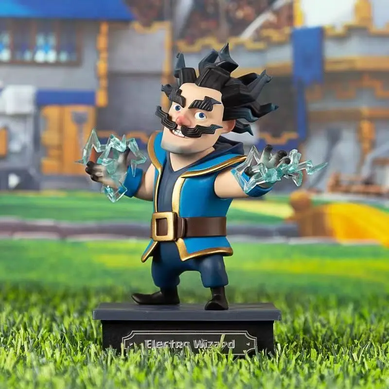 

100% Original Supercell Anime Figure Clash of Clans Action Figure Clash Royale Electro Wizard Character Figure Collection Model
