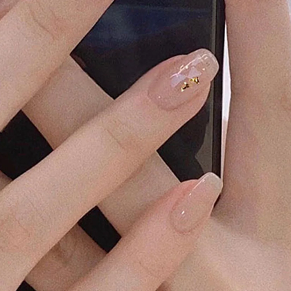 

1Set Short Press on Nails Safe Material Detachable Easy Use DIY False Nail Tips for Women Nail Art Birthday Halloween Christmas