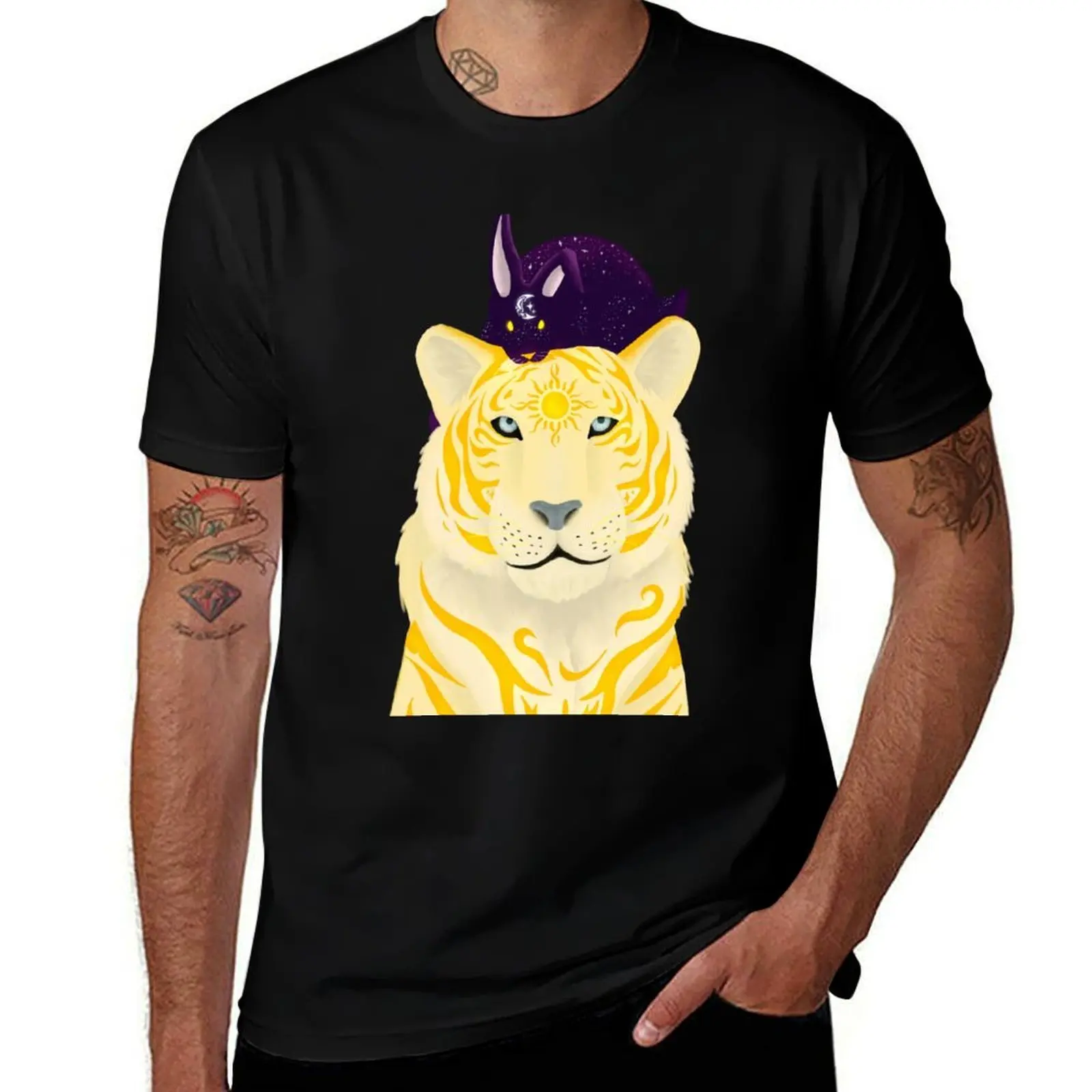 Tiger the the Hare T-Shirt Plus Size Lightweight Top