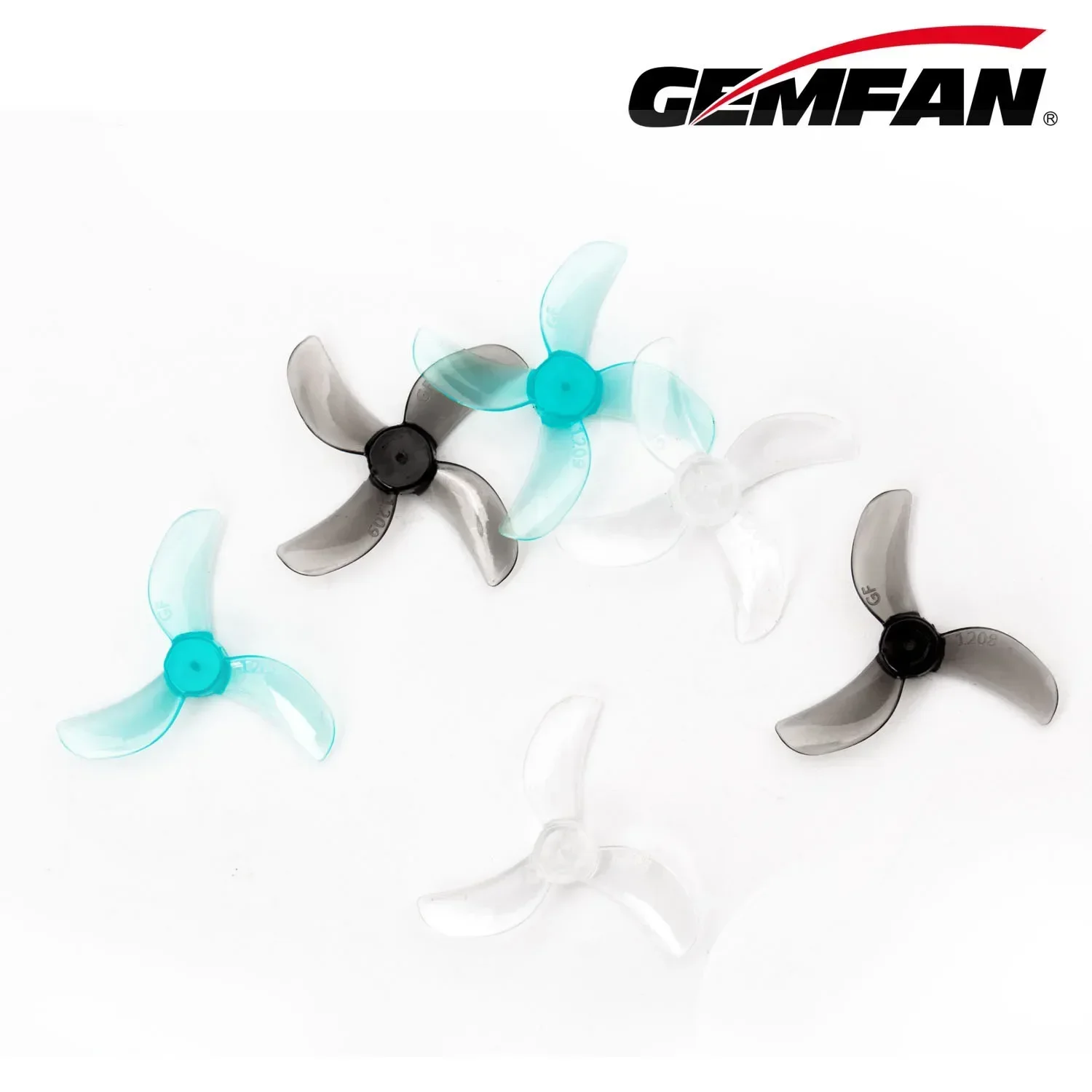 8Pairs(8CW+8CCW) Gemfan 1208 3-Blade / 1209 4-Blade 31mm Propeller 0.8mm 1mm 1.5mm (Random Color) for FPV Tinywhoops Drones