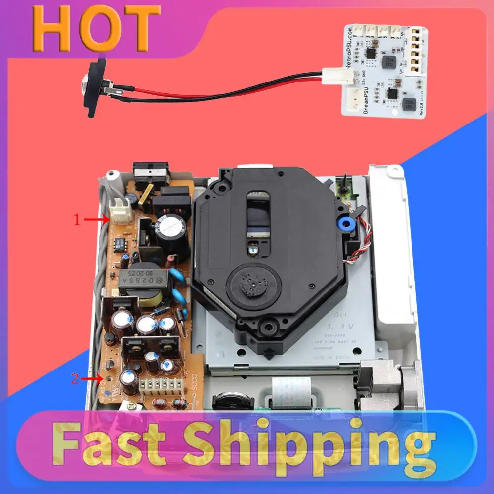 

Оригинальный блок питания DreamPSU Rev2.0 DC для консоли, плата блока питания 12В, замена адаптера питания для SEGA Dreamcast