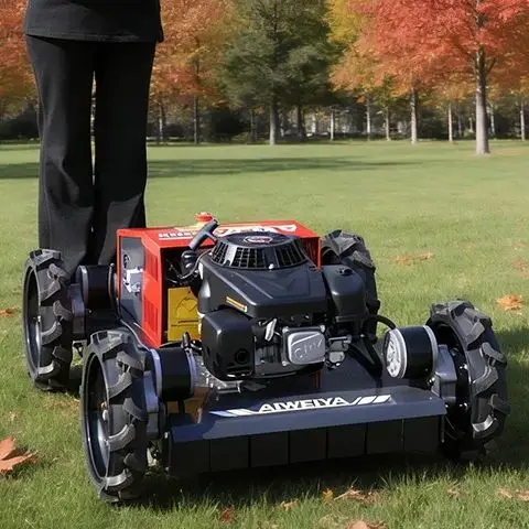 Customized Chinese Factory Remote Control Lawn Mower Self-propelled Robot Lawn Mower All Terrain Self-propelled for Narrow Area
