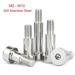 304 Stainless Steel Hexagon Socket Roller Bearing Shoulder Screw Bolt M2 M2.5 M3 M4 M5 M6 M8 M10