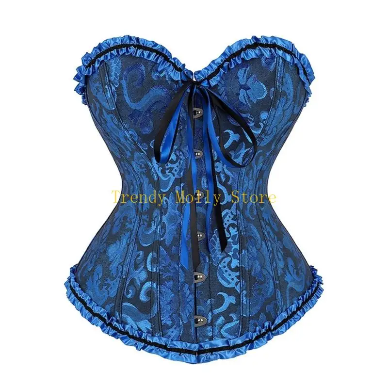 N5KB ريترو ستايل كورسيه فوقي للنساء ملابس داخلية للنساء حفلة موسيقية الحدث ملابس يومية