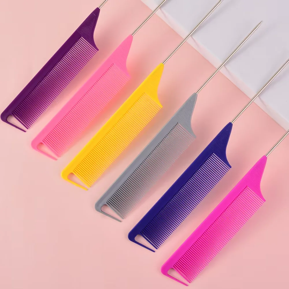 12 Stück spitzer Schwanzkamm Dressing Styling Kamm Haarfärbemittel hitzebeständiger Schwanzkamm Friseursalon Heimwerkzeuge speziell für Echthaarperücken – Detail 7