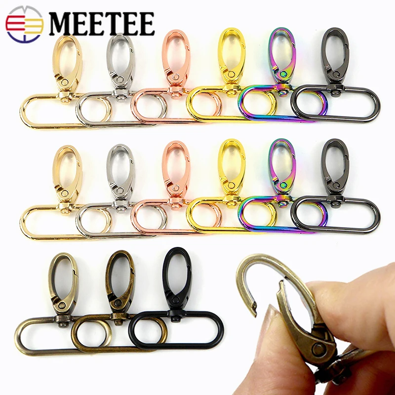 

5-30Pcs 38mm Metal Bags Buckles Strap Belt Swivel Lobster Clasp Webbing Dog Carabiners Snap Hooks DIY Accessories For Handbags
