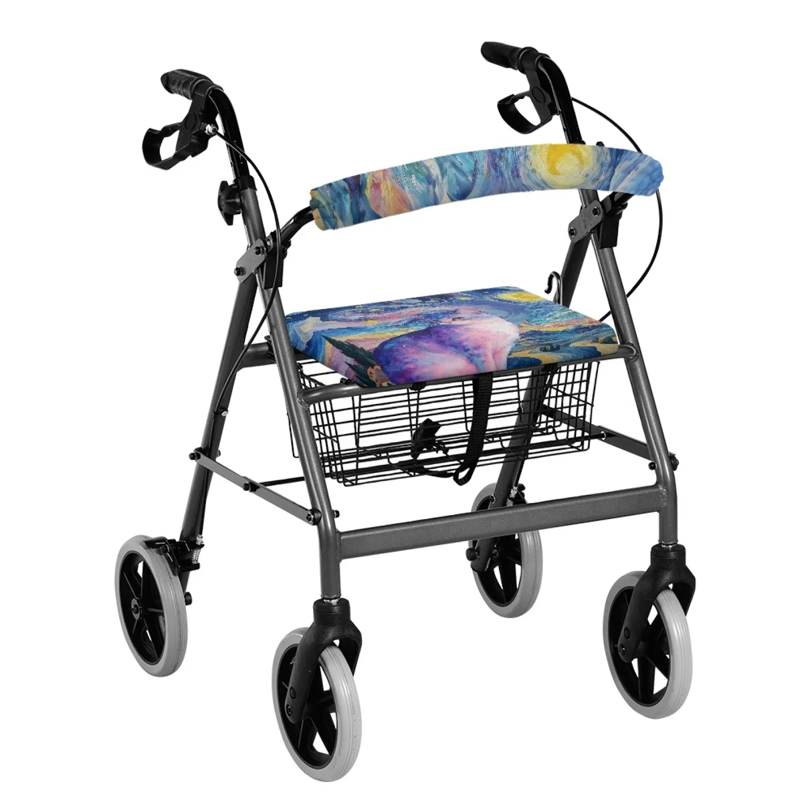 Coloranimal Starry Sky Cat Print Pack of 2 Rollator Seat Cover for Family Rollator Walker Seat Back Cover 2026 Trending view 2