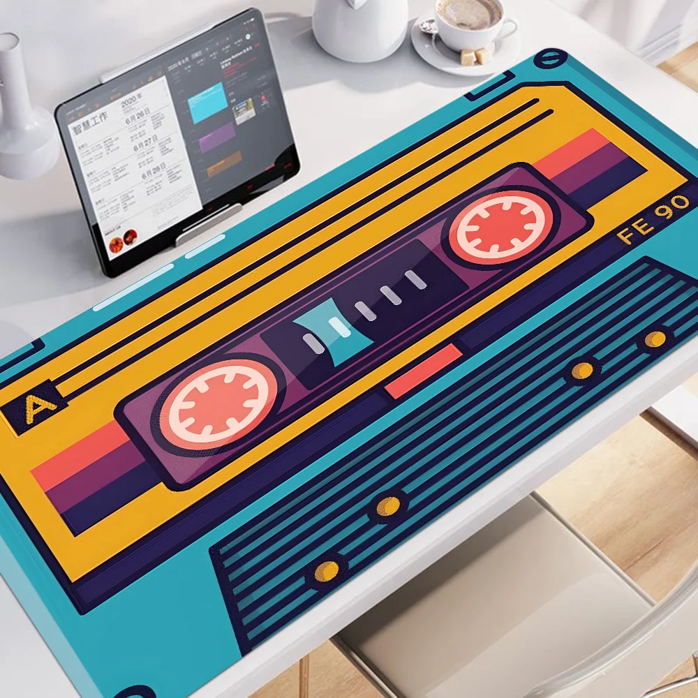 Cassette Music Tape INS Tide Large Cartoon Anime Gaming Mouse Pad Keyboard Mouse Mats Desk Mat Accessories