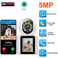 5MP Baby Monitor with WiFi Camera and Auto Tracking Wireless CCTV PTZ IP Surveillance Camera Home Video Call Security Camera 2K