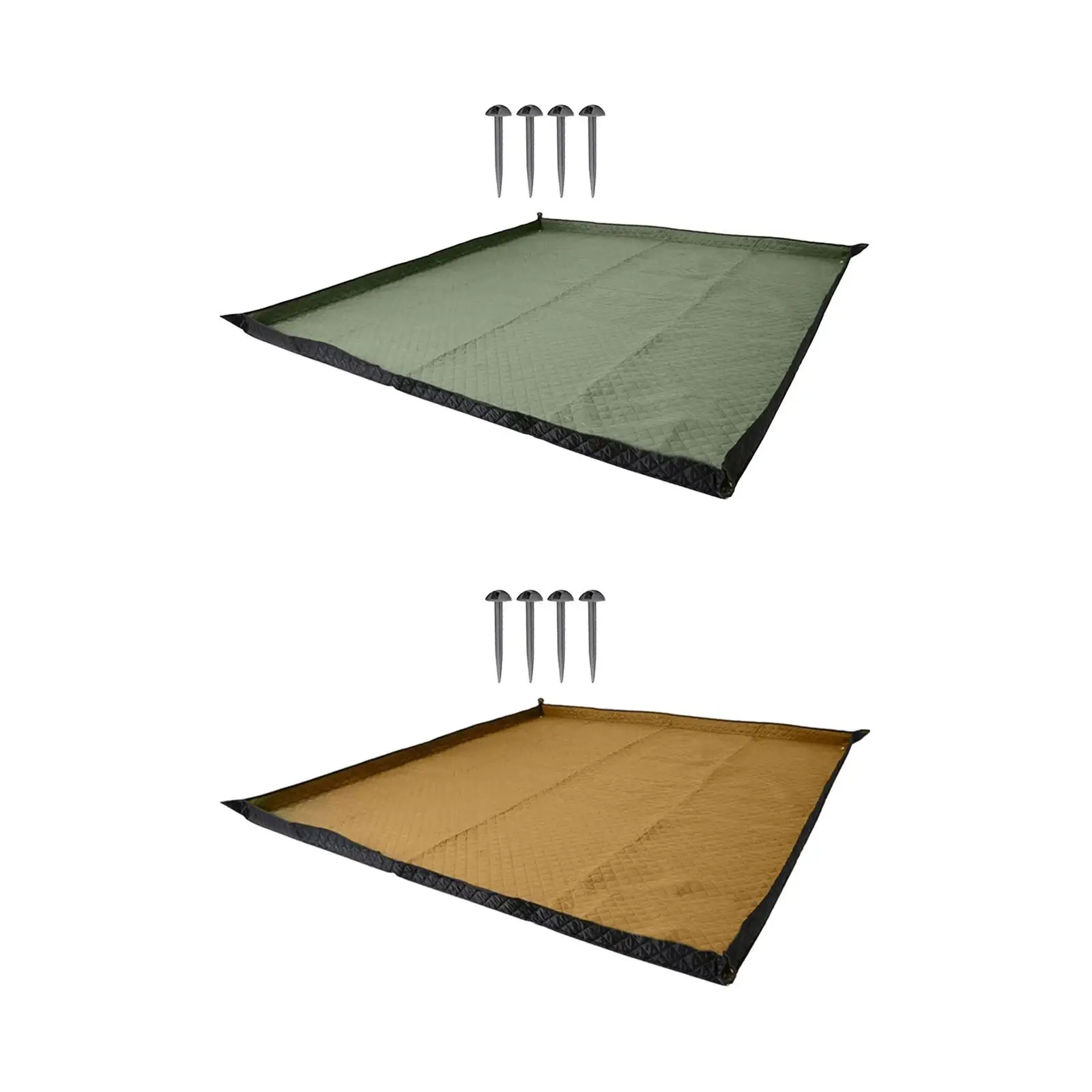 Camping Blanket Rug 78.7inchx78.7inch Tent Pad for Backpacking Family Travel