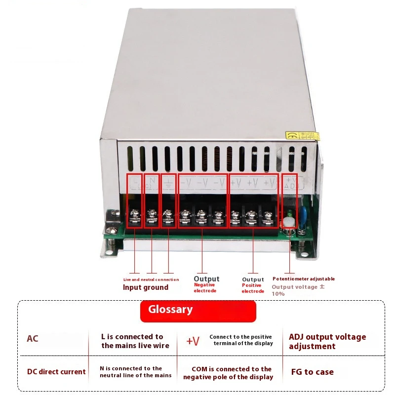 S Series 380V DC 12V Transformer 700W Full Power Charging Pile Switch Power Supply 24V