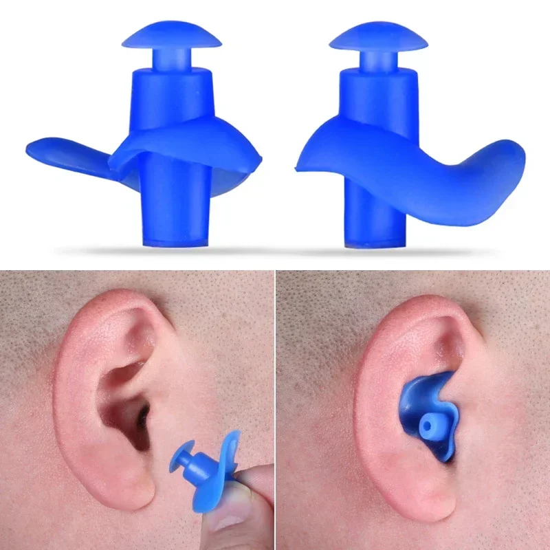 Durable Earplugs Classic Delicate Texture 1 Pair Waterproof Soft Earplugs Silicone Portable Ear Plugs Swimming Accessories