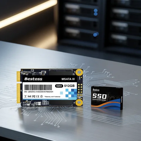 Bestoss mSata SSD 1 tb 512 gb 256gb Mini Sata 3.0 Hard Disk 128gb Internal Solid State Hard Drive for Laptop Desktops Computers