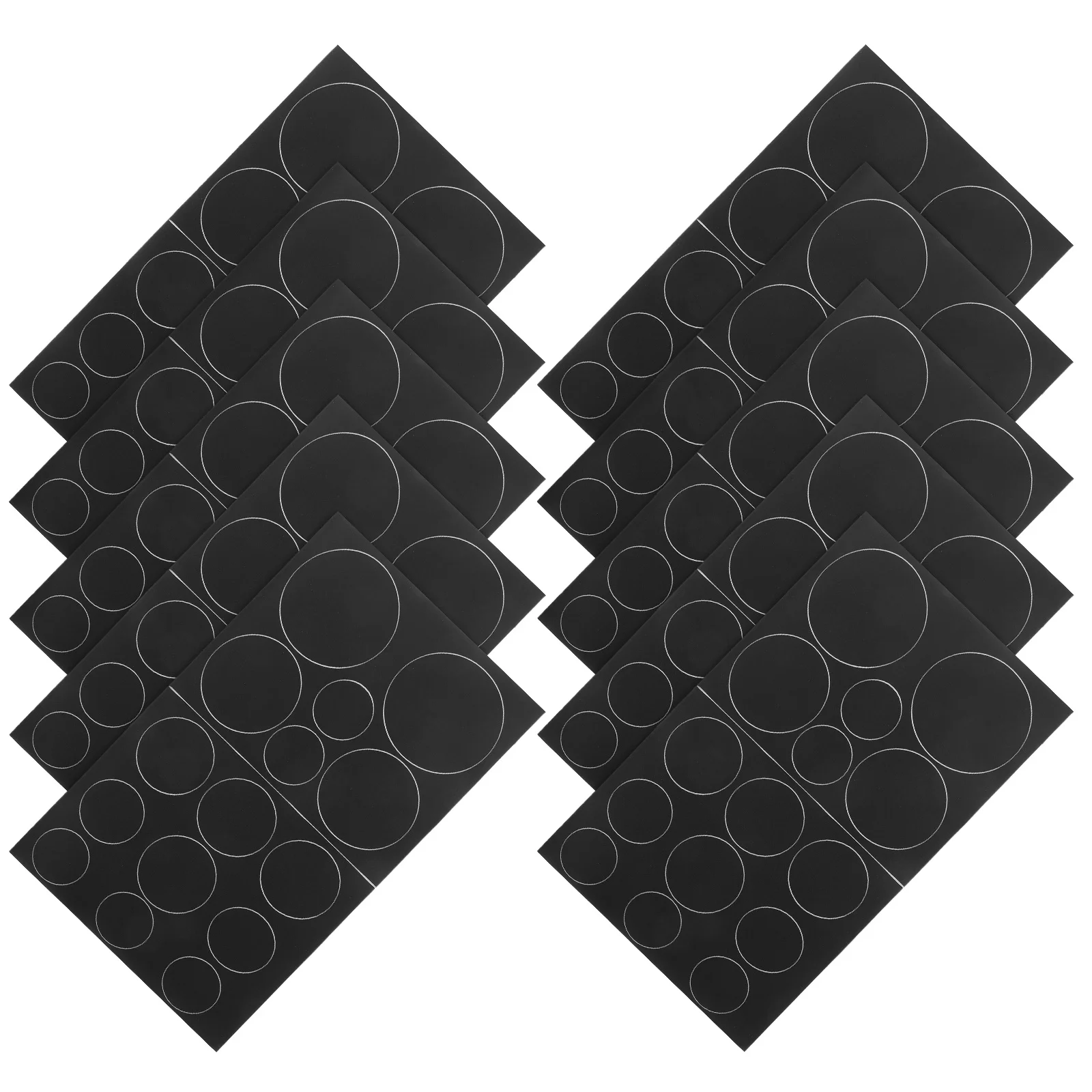 

30 Sheets of Wave Dot Fabric DIY Round Patches Clothes Repair Adhesive Stickers Multi-Use Clothes Pads Patches for Clothing