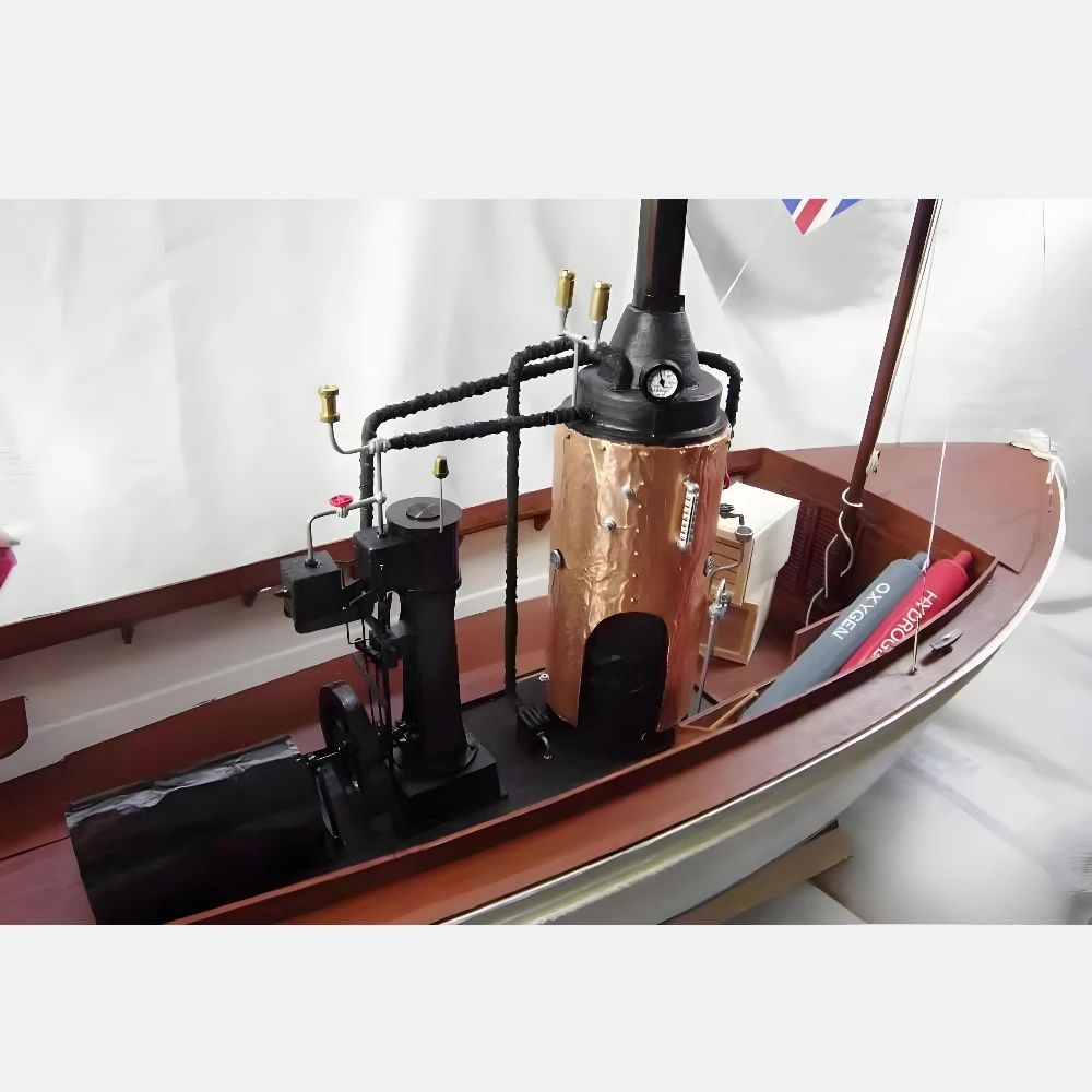 1: 12 الملكة الأفريقية باخرة RTR ثابت نموذج باخرة خشبية جمع الصف ديكور المنزل حلية الرجعية باخرة لعبة مجسمة #6