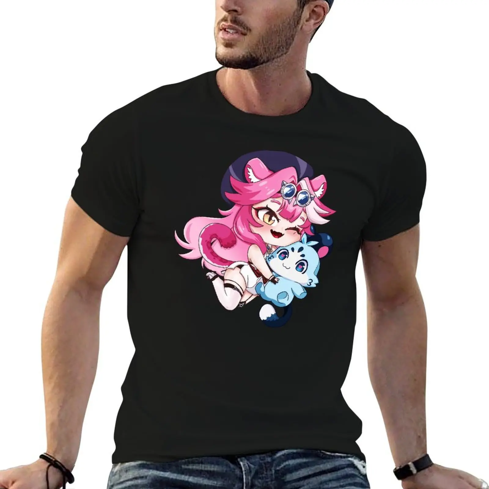 

Raora Panthera and Chattino T-Shirt anime tshirt black cotton t-shirt plain for man package cotton t shirt man T-Shirt