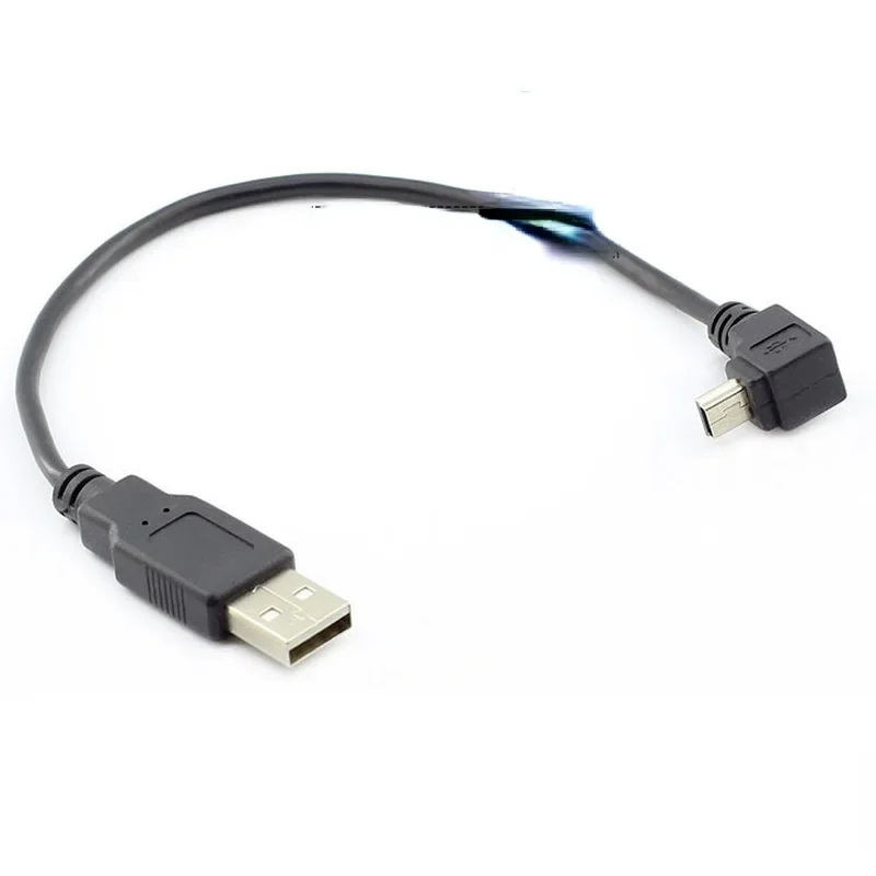 Mini Mini Usb Data Cable Elbow 90 Degree Right Angle Elbow T-port Data Cable Mini 5pin Wire Copper