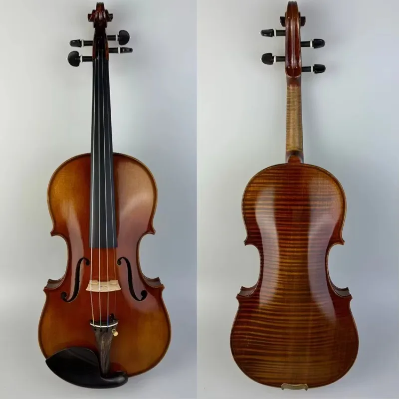High-grade Solid Wood Violin Professional String Instrument With Oil-based Lacquer Solitaire Durable