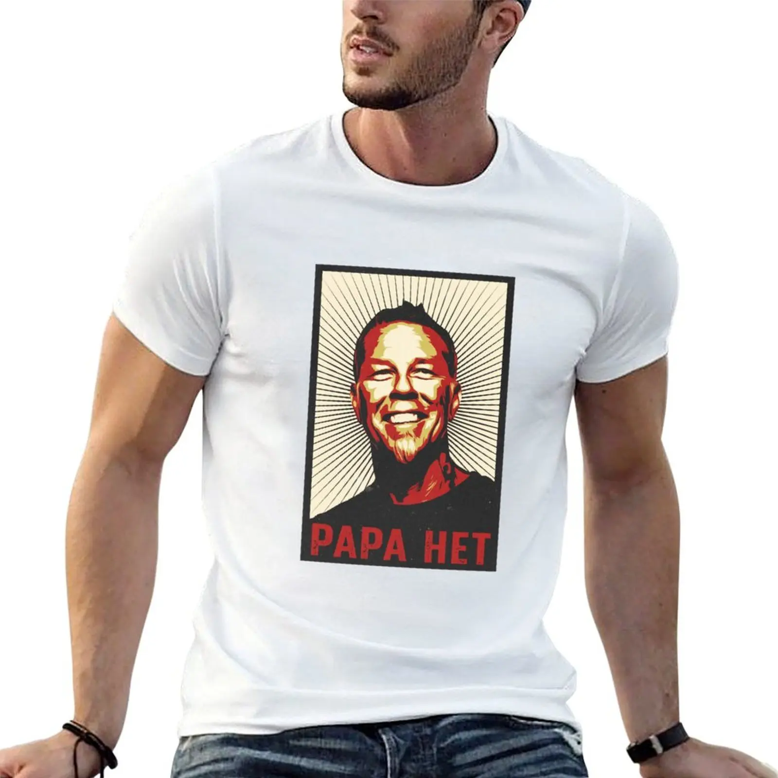 Camiseta Papa Het, camisetas para hombre, camiseta de algodón para hombre, camiseta de algodón para hombre, camiseta de lujo