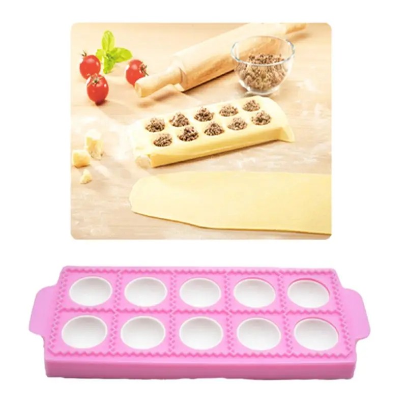 Ravioli Maker Mold Square or Round Shape Cake Decoration Mousse Chocolate Mold