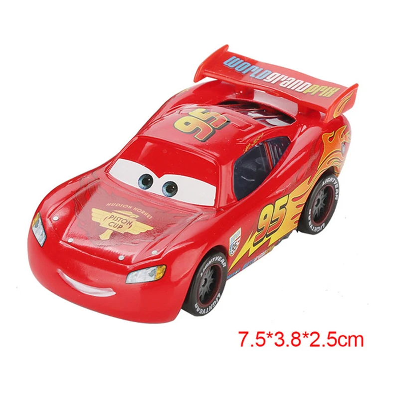 Disney Pixar Cars 3 2 Lightning McQueen Mater Chick Hicks Sheriff 1:55  Diecast Vehicle Metal Alloy Car Toys Christmas Gift Boys