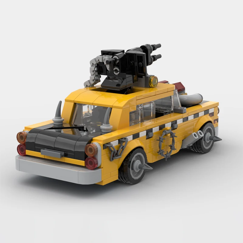 Classical Speed Vehicle MOC 1975 Checker A11 Apocalypse Taxi Building Blocks Assemble Model Sets Children's Toys Christmas Gifts