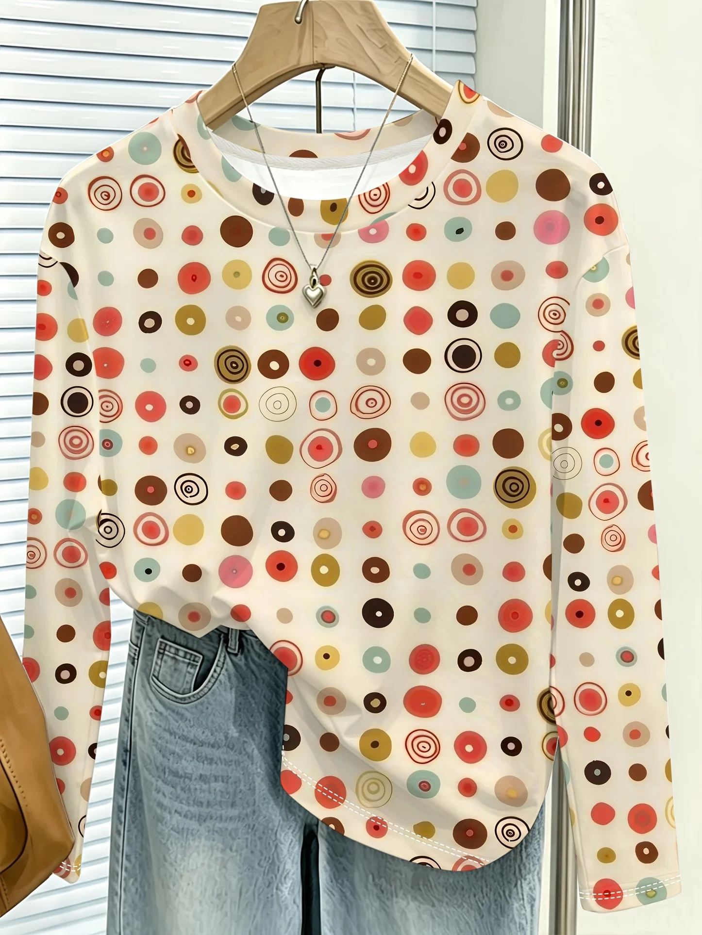 Women T‑Shirt Long Sleeve 3D R - Women'S Fashion Tops review and price