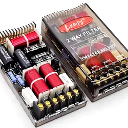 Updates GHXAMP 180W Car Crossover 2 way Treble Bass Speaker HIFI Filter 3.2KHZ High-end 2PCS
