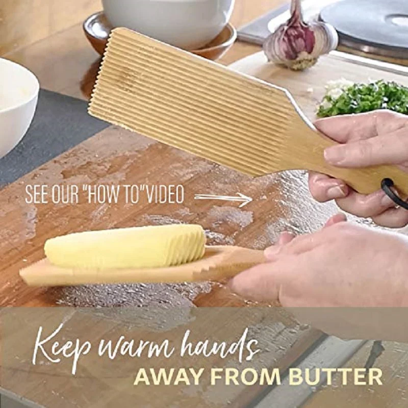 1pcs Noodles Wooden Butter Table And Popsicles Easily Make Authentic Homemade Pasta And Non-stick Butter Pasta Plate