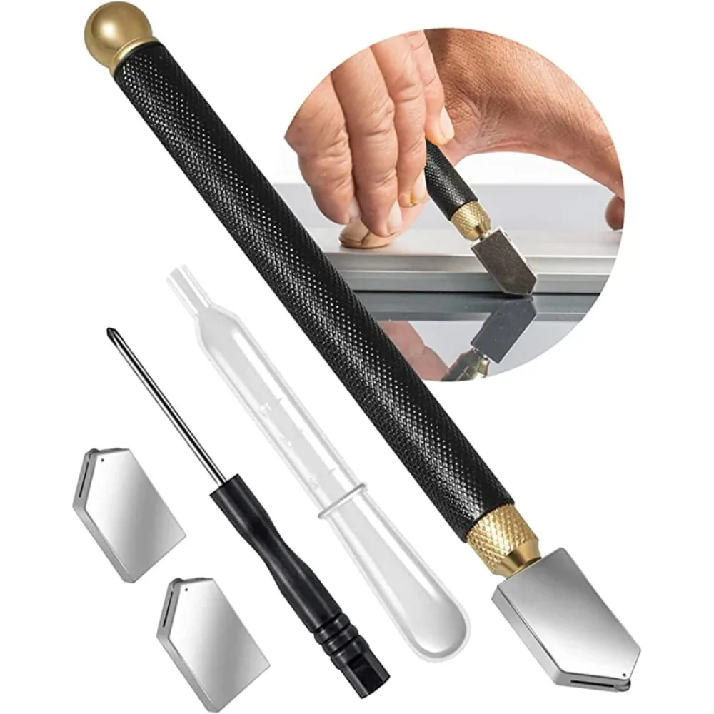 TC-17/TC-30/TC-96 Professional Glass Cutting Wheel Glass Cutting Hand Tool Glass Cutter Ceramic Tile Cutter Type Metal Handle