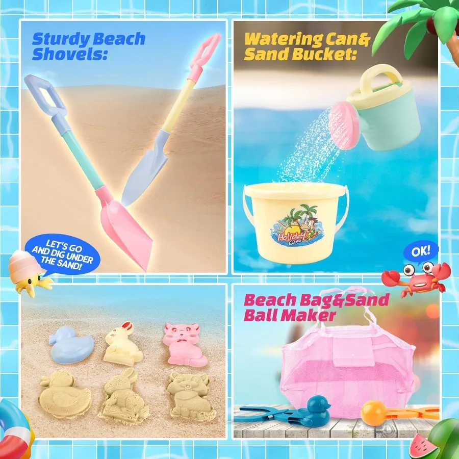 Brinquedos de praia - Caminhão de construção de despejo de praia, caminhão de areia de plástico durável e leve, brinquedos de caixa de areia para meninos e meninas