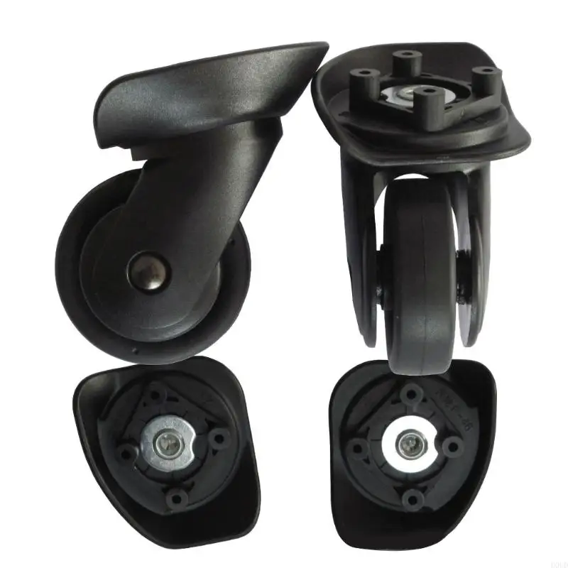 

D0UD 2Pcs Trolley Casters Replacement Heavy Duty Roller Wheel for Luggage Box Suitcase 360 Degree SilentWheel