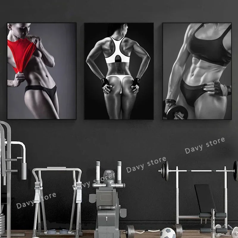 Sexy Fitness Beauty Lose Weight Inspirational Exercise Print Art Canvas Poster for Living Room Decoration Home Wall Picture