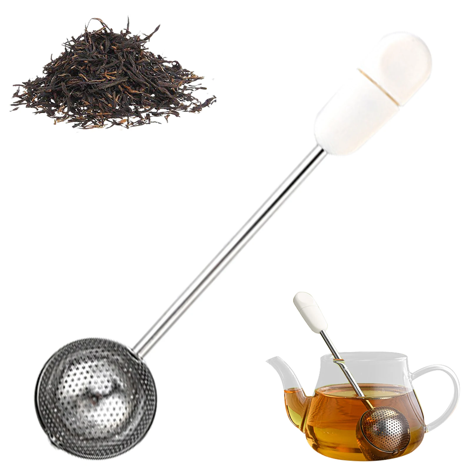 1pc Sugar Tea Infuser Herb Heat Resistant Dishwasher Safe Accessories Good Grips DIY