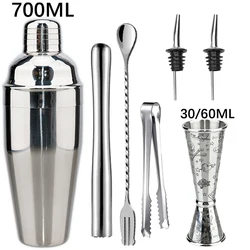 2025 New Cocktail Shaker Professional Stainless Steel Bartender Wine Cup Cocktail Mixer Martini Cocktail Shaker Bar Set