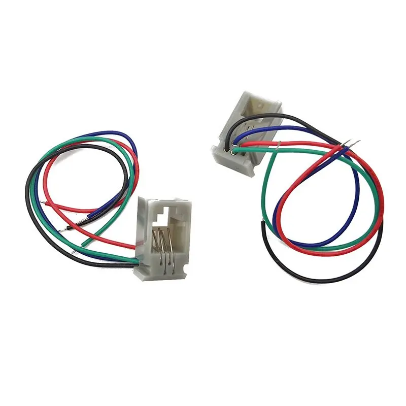 

20PCS 616L wired socket 4P4C grey plastic shell RJ9 female socket with electronic wire interface black, blue, green and red