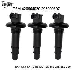 3pcs Ignition Coil Stick For sea motorboat  RXP GTX RXT GTR 130 155 185 215 255 260 420664020 296000307 290664020