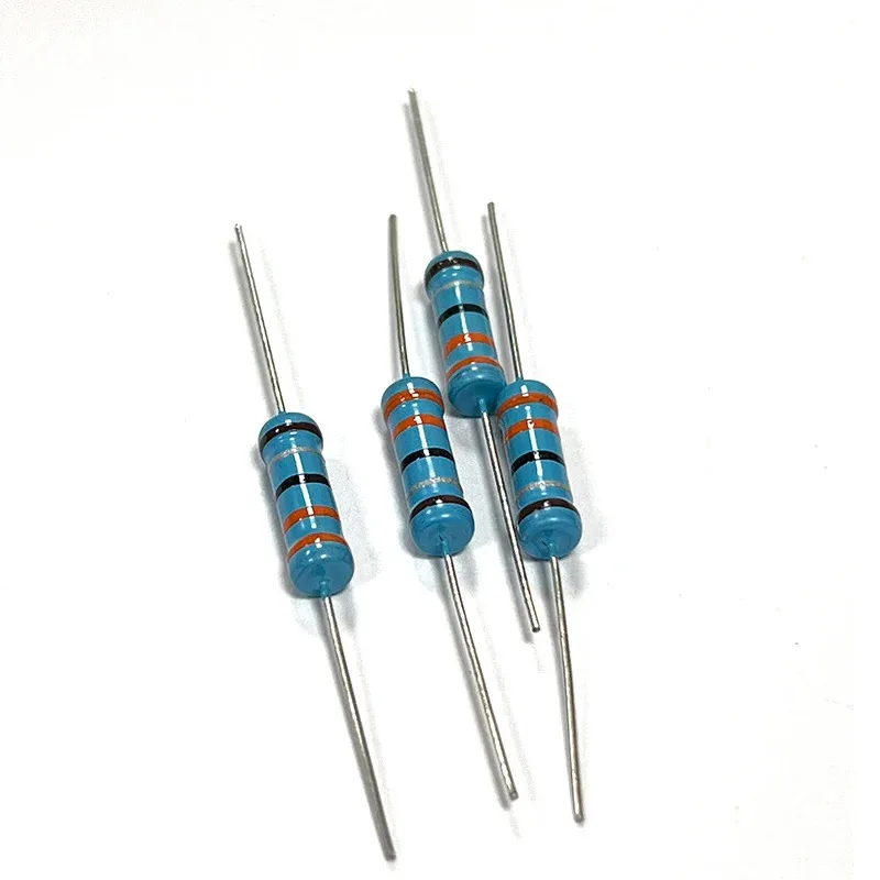 20pcs 2W 3R3 33R 330R 3K3 33K 330K 3.3 33 330 Ohm R K 1% ความแม่นยําตัวต้านทานฟิล์มทองแดง 0.1R-10M