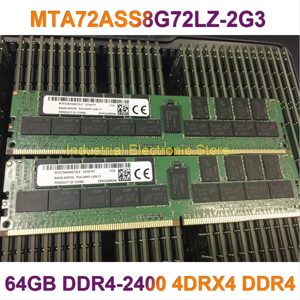 

1 шт. для MT RAM 64G 64 ГБ DDR4-2400 4DRX4 DDR4 2400 LRDIMM серверная память MTA72ASS8G72LZ-2G3