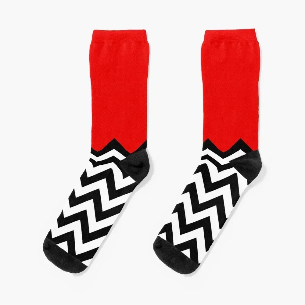 Twin Peaks - Black Lodge Pattern Socks Climbing golf Socks Man Women's