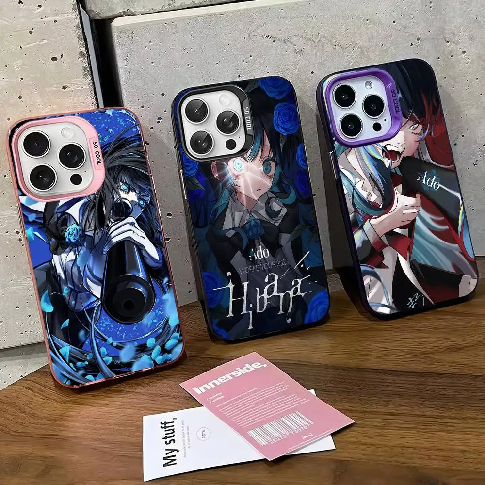 

Singer Ado Japanese Phone Case For IPhone 17 16 15 14 13 Pro Max Plus Matte Color Back Cover